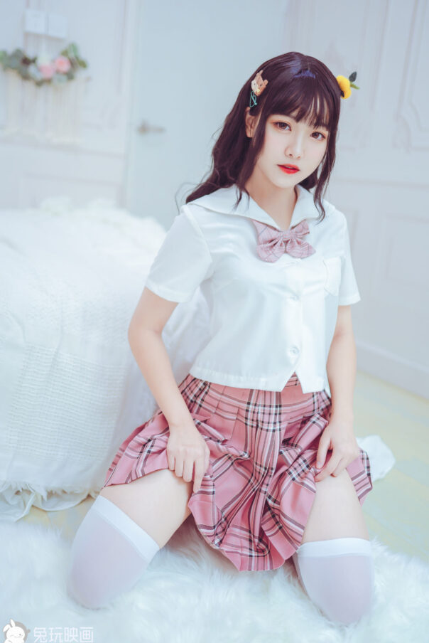 [兔玩映画] – JK制服 Vol.028 红粉佳人